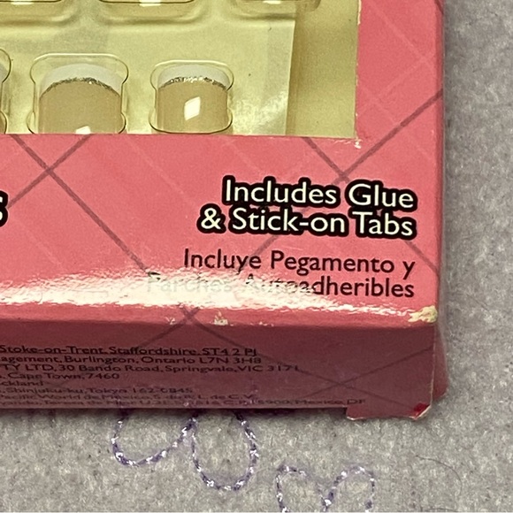 NEW Fing’rs Dazzle Toez Press on Nails Ultimate glitter French Pedicure … - Picture 3 of 6